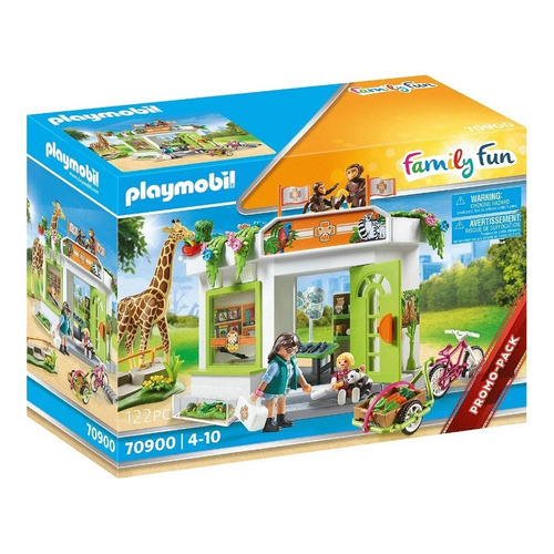 Juego Playmobil Family Fun Consulta Veterinaria En El Zoo Cantidad de piezas 122