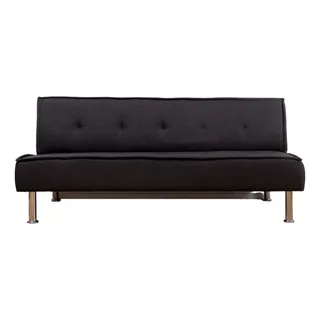 Futon Negro Sofa Cama Multifuncional