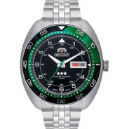 # Relógio Orient Masculino Automático F49ss018 Prata Verde