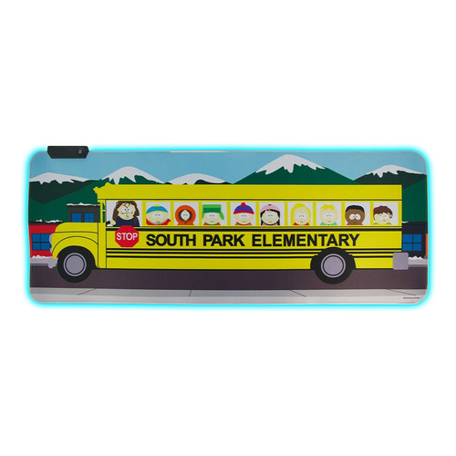 Mouse Pad Luz Led South Park - Geek Industry Color Amarillo Diseño Impreso Bus