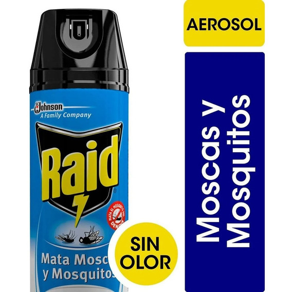 Insecticida Raid mata moscas y mosquitos sin olor en aerosol