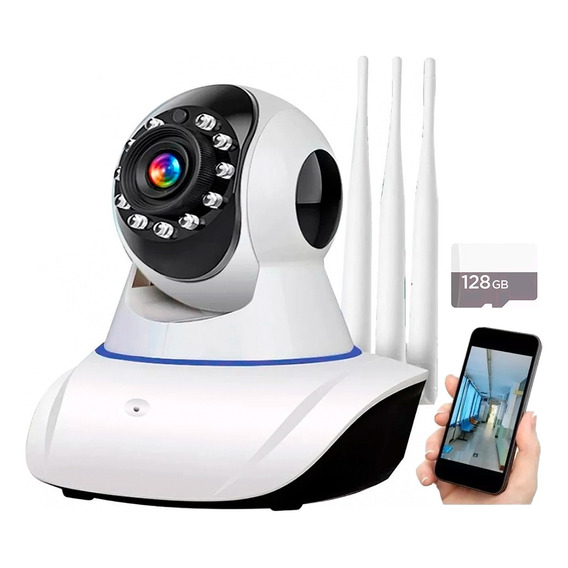 Camara Robotica 3 Antenas Full Hd 1080p + Memoria Sd 128gb