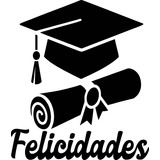 Sticker Felicidades Graduado Para Globos 15 Piezas Mod 5