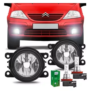 Kit Farol De Milha C/ Lâmpada Original C3 2003 2004 Até 2012