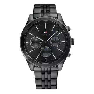 Relógio Masculino Tommy Hilfiger 1791738 Preto Em Aço Multifuncional