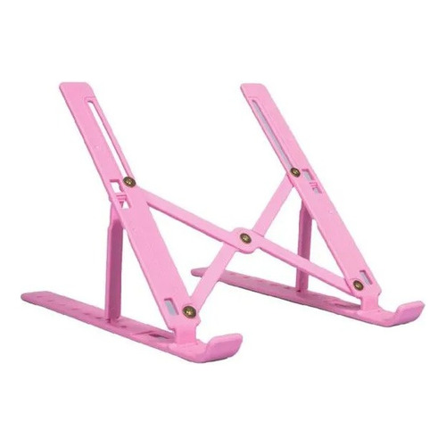 Soporte Universal Notebook Stand Regulable Y Portátil Color Rosa