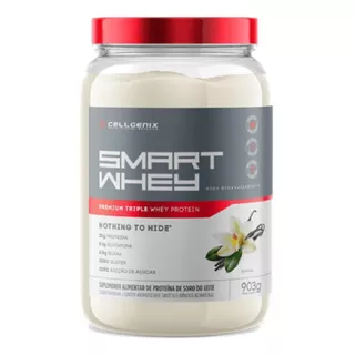 Smart Whey Triple Whey Protein Zero Lactose 903g Cellgenix Sabor Baunilha