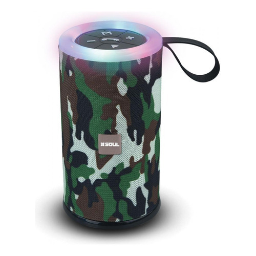 Parlante Bluetooth Soul Xs400 Party Round Color Camuflado