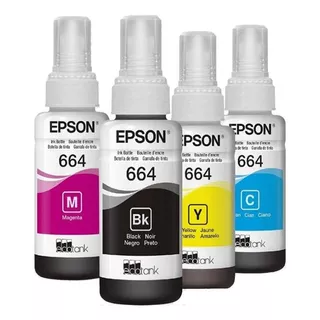 Combo Tinta Epson Original 664 L210 L220 L355 L365 L565 T664