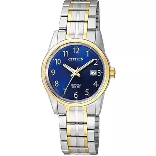 Reloj Citizen 60950  Eu6004-56l Dama Fondo Azul Fechador