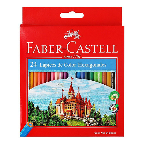 Caja Lapices De Colores Faber Castell X 24