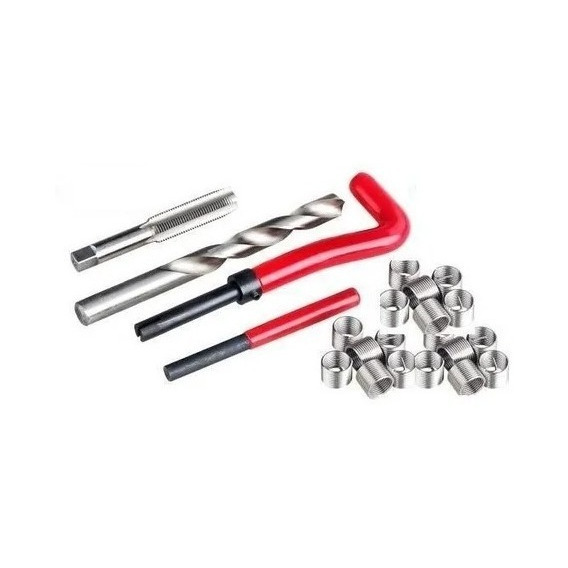 Kit Insertos Machos Mechas Roscas M10 X 1 Bujias 15 Pc Repar