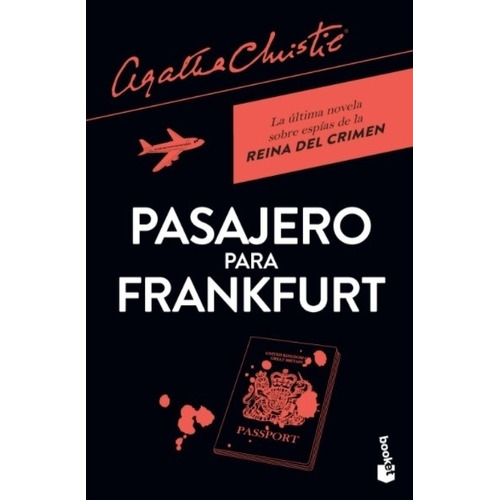 Libro Pasajero Para Frankfurt - Agatha Christie, de Christie, Agatha. Editorial Booket, tapa blanda en español, 2021