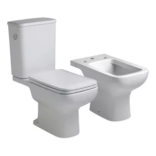 Set Sanitarios Trento Ferrum Inodoro + Deposito + Bidet 3a