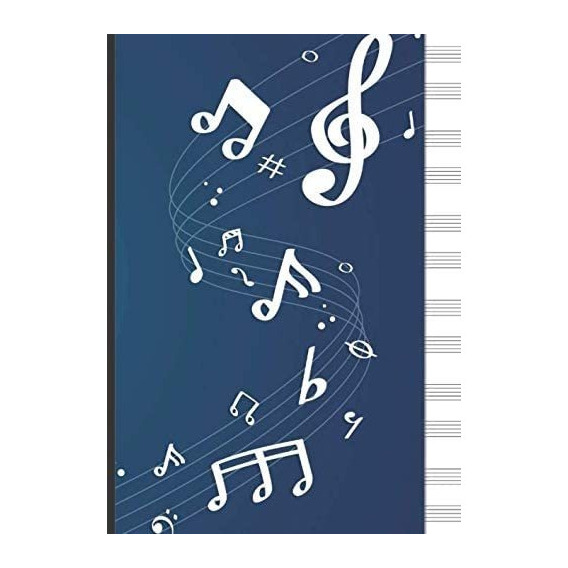 Libro: Cuaderno De Musica Pentagrama Para Piano: 6 Sistemas