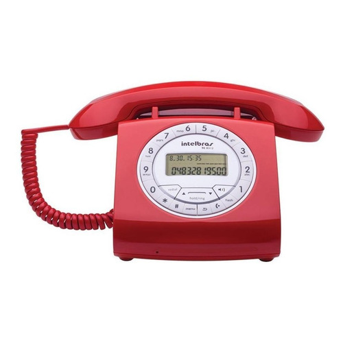 Teléfono Intelbras TC 8312 fijo - color rojo