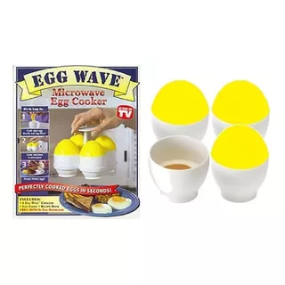 Contenedores Para Huevos Cocina En Microondas 4pz + Base Egg