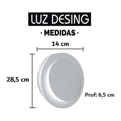 Aplique Difusor Pared Luz Led 3w Aluminio Calidad Premium Tz