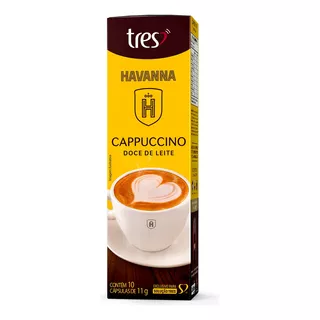 Cappuccino Em Cápsula Doce De Leite Havanna Caixa Com 110g 10 Unidades Três Corações