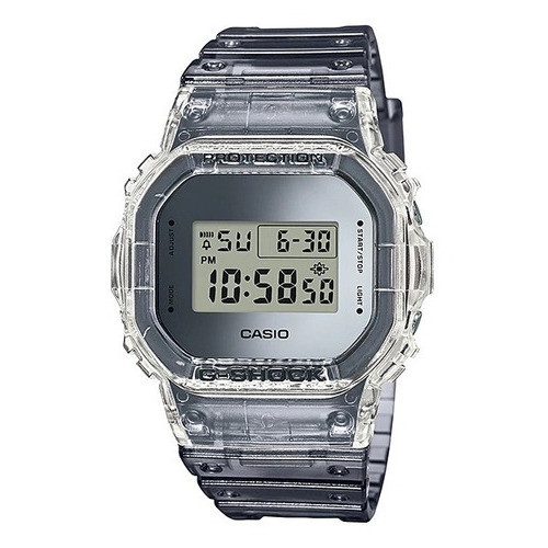 Reloj Casio Skeleton Transparente E-watch Cadw5600sk1cr Color de la correa Gris Color del bisel Gris Color del fondo Gris