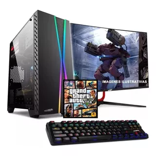 Pc Armada Gamer Amd Ryzen 5 4600g Ssd 240 8gb Rx Vega Led 19