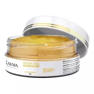 Máscara De Ouro Facial Lakma Golden Glitter Tipo De Pele Rugas E Flacidez