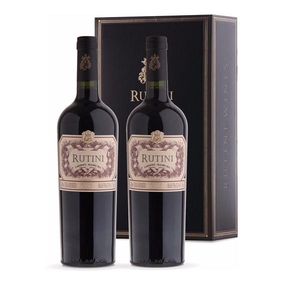 Estuche Rutini Cabernet Malbec 2 Botellas 750ml