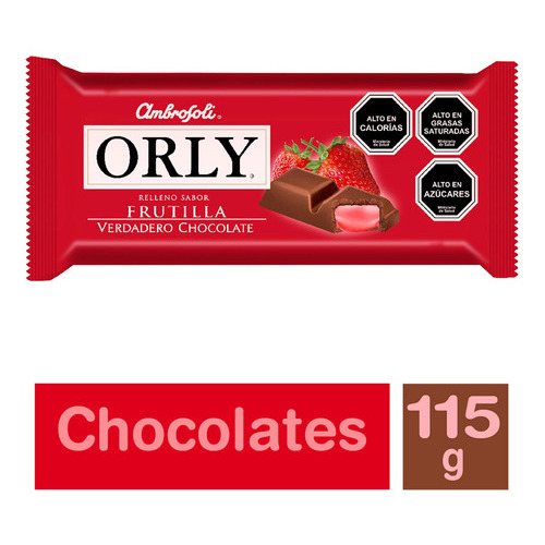 Ambrosoli Chocolate Orly Frutilla 115 Gr