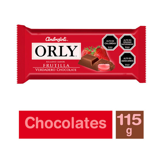 Ambrosoli Chocolate Orly Frutilla 115 Gr