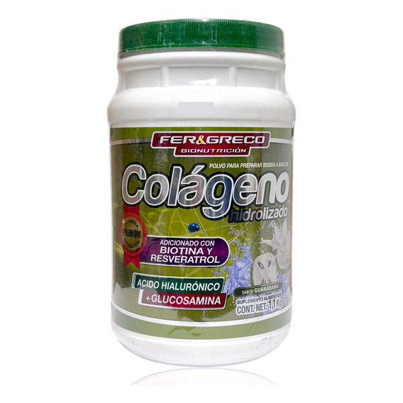 Colágeno Hidrolizado Glucosamina Biotina Guanabana 1.1 Kg