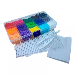 Pack Mostacillas Planchables Hama 5 Mm, 15 Col, 4000 Beads