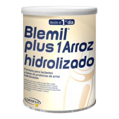 Leche de fórmula en polvo Ordesa Blemil Plus 1 Arroz Hidrolizado en lata de 1 de 400g - 0  a 6 meses