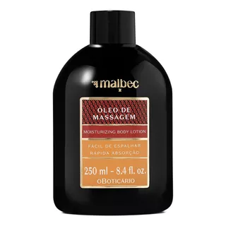  O Boticário Malbec X Óleo De Massagem 200ml