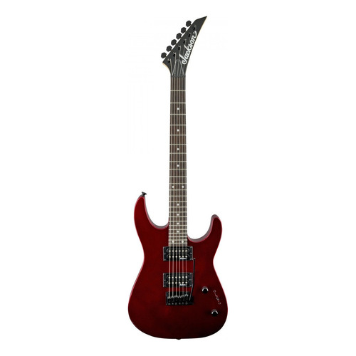 Guitarra eléctrica Jackson JS Series JS12 dinky de álamo metallic red brillante con diapasón de amaranto