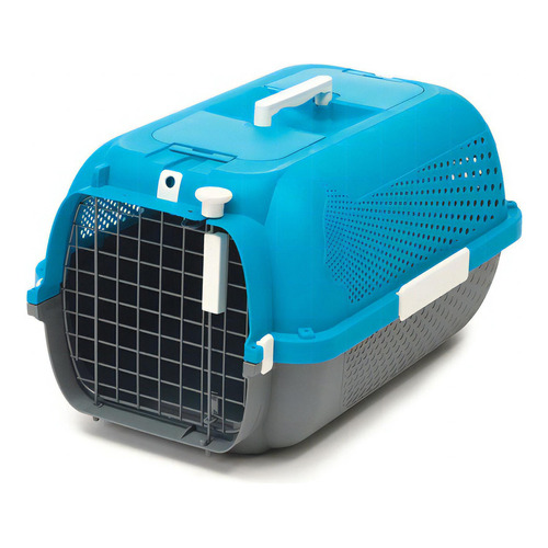 Transportadora Gatos Caja Jaula Catit Voyageur Subte Avion Color Azul