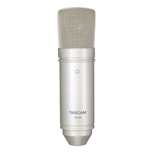 Micrófono Tascam TM-80 Condensador Cardioide color plateado