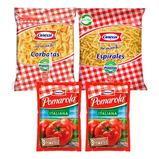 Pack Carozzi - 2 Pastas - 2 Salsas Pomarola 