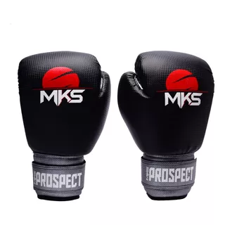 Luva De Boxe Mks Combat Prospect Black&silver