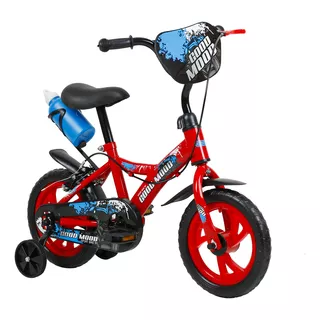 Bicicleta Infantil Com Rodinhas Blue Aro 12 Good Mood