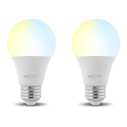 Pack X2 Lampáras Led Smart Nexxt Wi-fi Cálida/fría - Cover Color de la luz Blanco