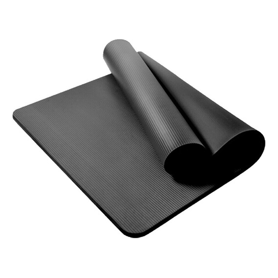 Mat Yoga Black 15mm Calidad A1 Sujetador + Bolso
