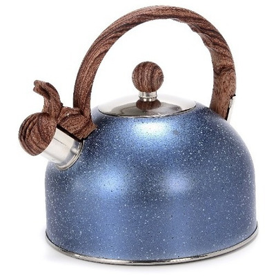 Pava Silbadora Acero Inoxidable 2,5 L Azul Bazarnet. P