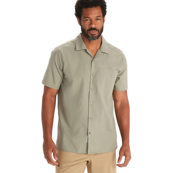 Camisa Hombre Marmot Muir Camp Ss Verde