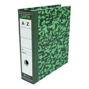 Caja Con 10 Carpetas Recopilador Registrador T. Carta Verde 