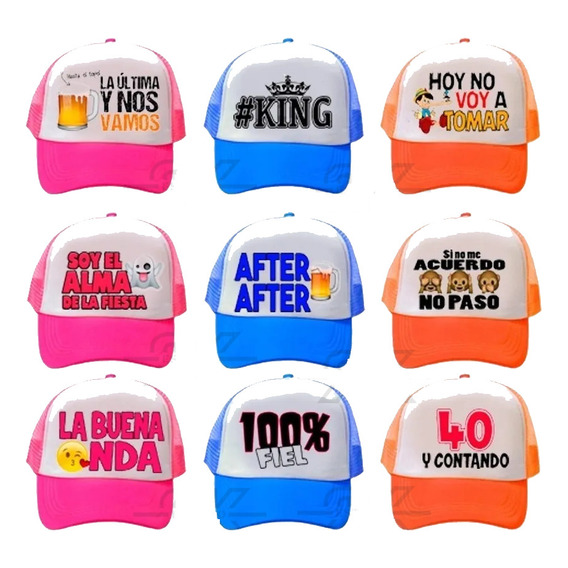 50 Gorras Personalizadas Para Fiestas Y Eventos