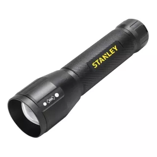 Linterna Stanley Led De Aluminio 300 Lumens Foco Ajustable Color De La Linterna Negro