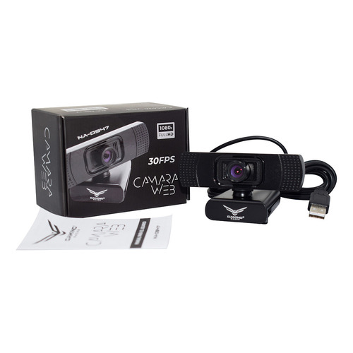 Gaming Naceb Cámara WEB / Webcam FULL HD NA-0947 Sensores de Color CMOS de Alta Resolución con Puerto USB Compatible con MAC OS, Windows Android y Linux 24 BITS