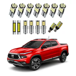 Kit Lampadas Led Premium Interna Fiat Toro - Ré Freio Seta