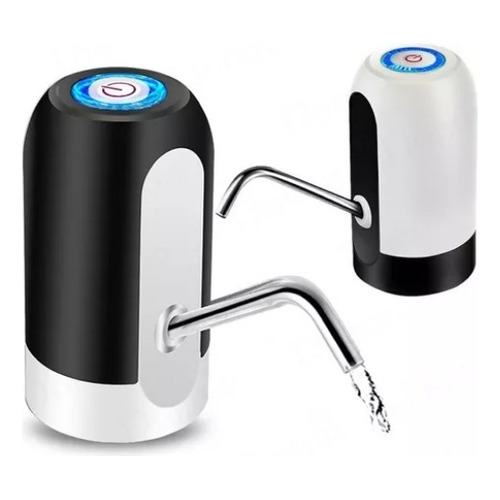 Dispensador Bomba De Agua Eléctrico Recargable Usb Botellón Color Blanco