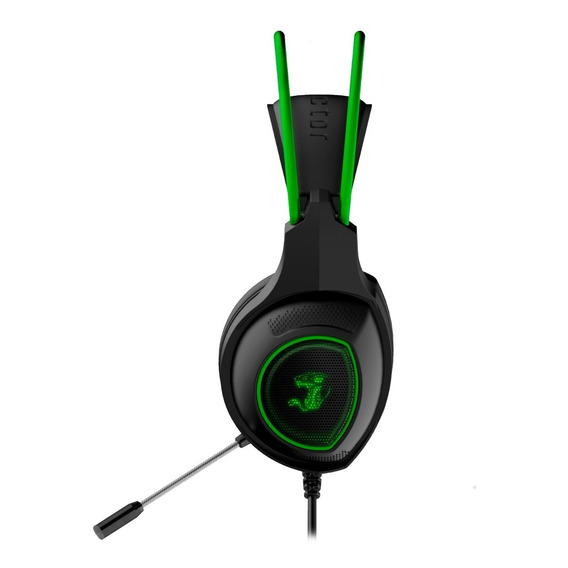 Auricular Gamer Constrictor Led Con Mic Luces Color Verde Color de la luz Verde